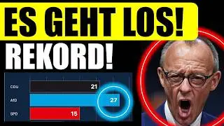 HAMMER! AfD schie&szlig;t Richtung 30 % &ndash; und die SPD will Merz schon st&uuml;rzen!