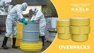 Justrite Overpack and Lab Pack Poly Drums: Safely Store or Transport Hazardous Materials