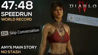 DIABLO 4 SORCERESS SPEEDRUN | МИРОВОЙ РЕКОРД | 47:48 | ЛЮБОЙ% ОСНОВНОЙ ИСТОРИИ | АКТ 1 | ОБЩЕГО С...