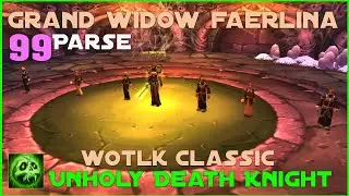 99 Parse Grand Widow Faerlina - Unholy Death Knight - WOTLK Classic