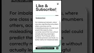 Machine Learning Model Evaluation Metrics - Interview Question, Answer and Explanation