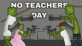 POOPY GOES WILD on NO TEACHER DAY! – MELON PLAYGROUND 33.0 FUNNY CHAOS