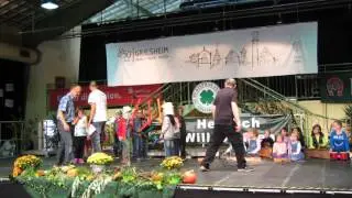 Ritter Giselher auf dem Zwiebelfest Griesheim 2015 der 2a der FES