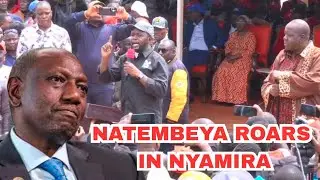 EVEN MATIANGI KEPT QUIET TO LISTEN TO NATEMBEYA! Listen to him Destroy Ruto badly in Nyamira