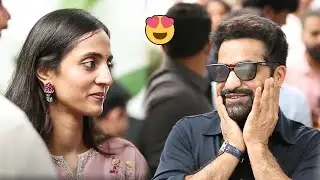 Jr NTR Family Visuals @ #NTRNEEL Pooja Ceremony | Bhargav Ram | Lakshmi Pranathi | Wall Post