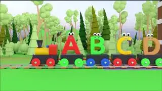 Adventure Train - The English alphabet pronunciation - A to Z animation for kids
