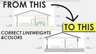 ARCHICAD Section Elevation Quick Tutorials - Lineweight and Color Settings for Section/Elevation