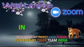 META~WHALE IGT PROJECT ZOOM SESSION TIGER TEAM INDIA