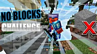 NO BLOCKS CHALLENGE//HIVE MINECRAFT SKYWARS