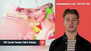 10ft Curved Tension Fabric Display - -  