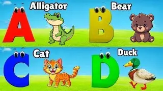 ABC Animals Song | A For Alligator Learn ABC Alphabet for Children | Education ABC Nursery Rhymes