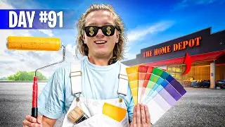 Homeless Teen's Painting Business Startup! (365 Days Survival Challenge)