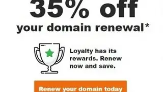 Godaddy Renewal Coupon 35% OFF June 2018- Working 100%