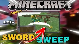 Minecraft Pe Sword Sweep Effect | How To Get Sword Sweep Addon | X LUCKY Yt