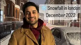 Snowfall in London (My First Vlog) ❄️ ⛄️