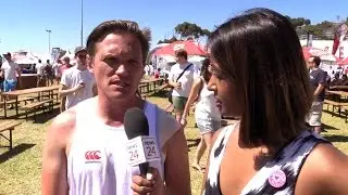 Watch funny man Rob van Vuuren get video bombed in this interview