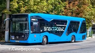 Поездка на электробусе КамАЗ-6282, 2023 г.в.  Маршрут 4 (г.Симферополь)