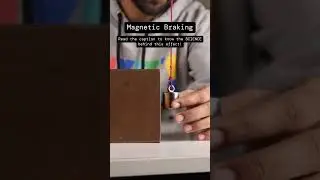 Magnetic Braking with Eddy Currents ⚡️