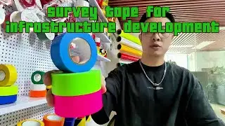 Fluorescent pink flagging tape,glow in the dark flagging tape,green and white flagging tape