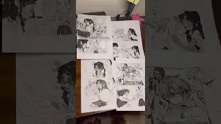 All four pages are done! 🥰❤️#oc #mycomicshop #comics #drawing #commission #originalcharacter #sub