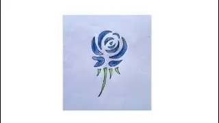 Blue rose drawing for beginners 💙 Paromita's Drawing ❤️#Rose