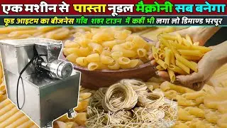 एक मशीन कई  प्रोडक्ट Pasta Macroni Macaroni Noodles Maker Machine Small scale industry machine