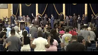 Bishop Patrick L. Wooden Sr. with Apostle Tommy E. Quick