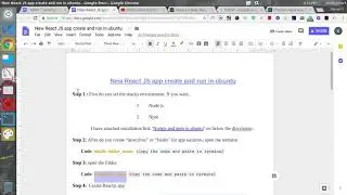 how to create reactjs new app