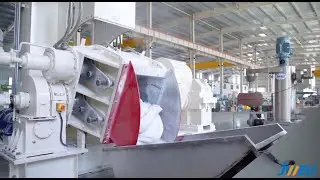 500 kg/h White masterbatch compounding | banbury mixer ,water ring cutting system | Jwell Machinery