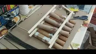 montagem das placas para as tortas pirotecnicas