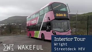 Interior Look inside Metro Wright StreetDeck Hybrid 5000