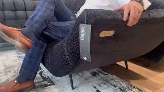 Modern Corner Sofa Gappa L Electric Seat Depth Regulation