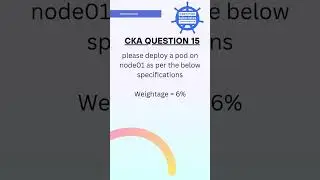 #shorts  CKA question 15 #cka #kubernetes #docker
