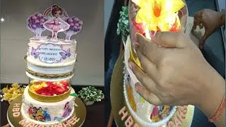 Party Princess Cake Icing & Design Decoration Ideas/Cinderella Cake Design/Girl Birthday Cake!#cake