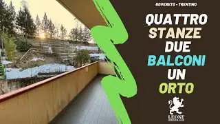 ROVERETO appartamento in vendita - Quattro stanze due balconi con orto e garage doppio