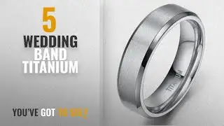 10 Best Wedding Bands Titanium: TIGRADE 6mm Unisex Titanium Ring Flat Matte Brushed Beveled Edge