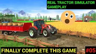 Real Tractor Simulator Gameplay | Heavy Tractor Farming Work