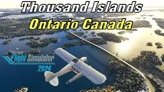 Scenic Winter VFR Flight | XCub Seaplane Over Thousand Islands Canada (Water Landing)