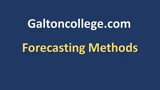 Forecasting Methods