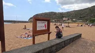 Madeira sandy beach Praia de Machico