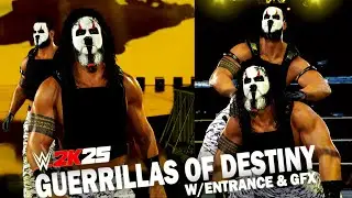 WWE 2K25 Guerrillas Of Destiny Tag Entrance & Victory Motion w/ Graphics & Theme Song