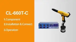 How to install colo-660T-C mini powder coating spray gun