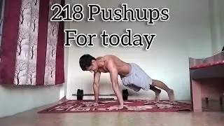 Day 116 || 118 pushups for today. Subscribe to my channel 4 home workout videos 😉. 