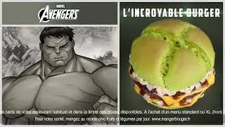 Retrouvez les menus inspirés des Avengers de MARVEL Studios 💪🤖🔨