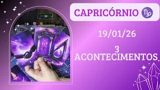 CAPRICÓRNIO ♑ 19/01/26 Você pode fechar um negócio fora de casa ✍🏻