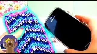 Rainbow loom phone case for samsung - Galaxy Phone Case tutorial