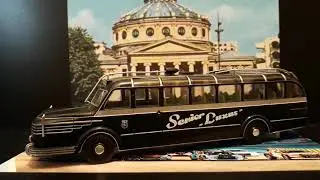 1:43 collection car DIORAMA AUTOBUS KRUPP SW 080 TITAN 1951