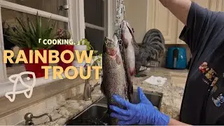 My First Time Cleaning & Cooking Rainbow Trout | Easy Rainbow Trout Recipe🐟