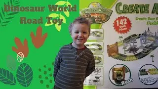 Create a Dinosaur World Track Road Toy | Review and demo #dinosaur #toyreview