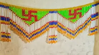 Изготовление гирлянды из хрустальных бусин в домашних условиях #сделайсам #декордома #ручнаяработ...